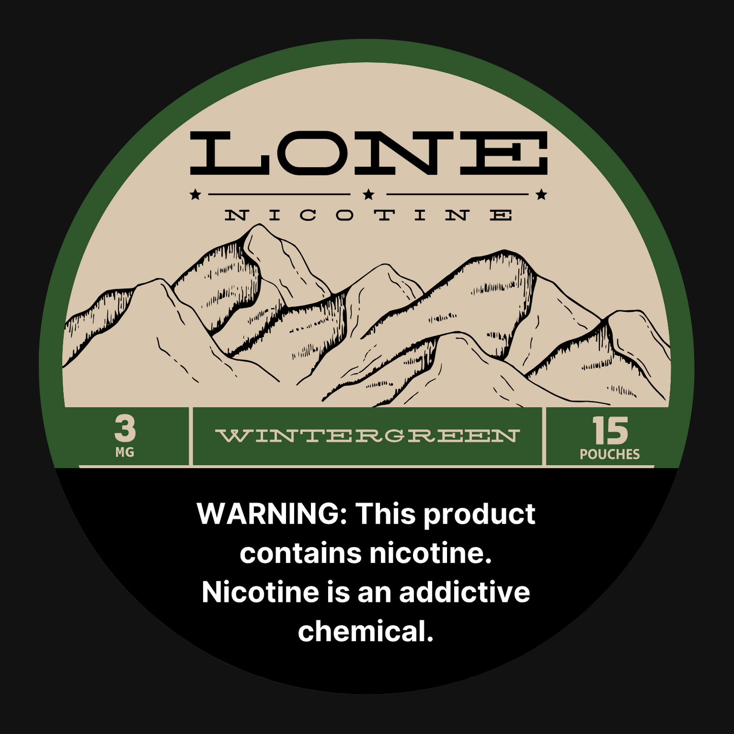 Lone Pouches - Wintergreen - 5 Pack