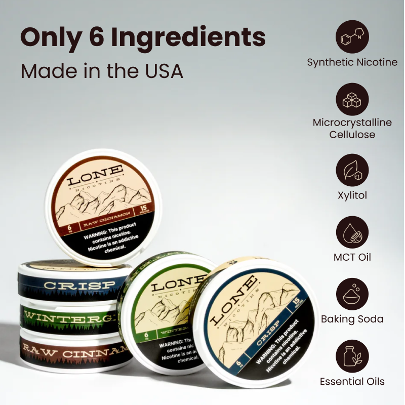Lone Pouches - Wintergreen - 5 Pack