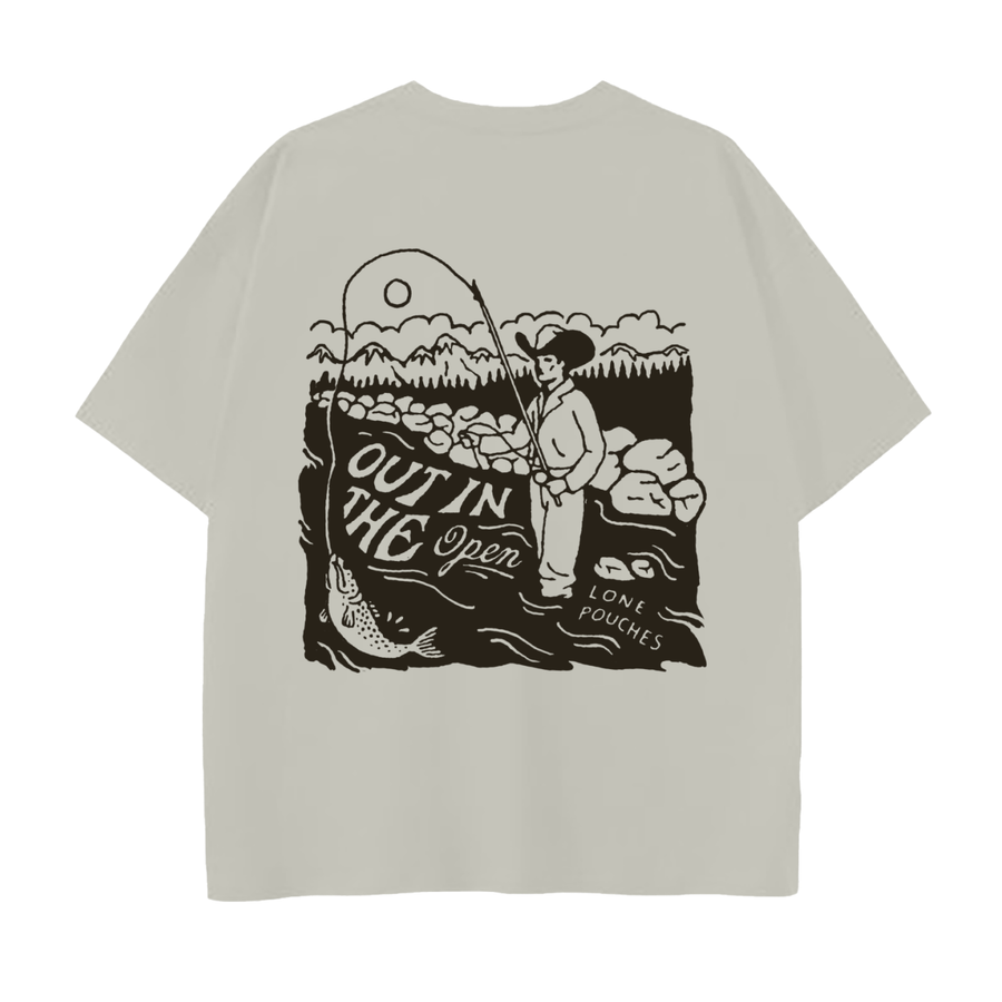 Lone Fishing Cotton T-Shirt