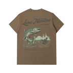 Lone fishing Heavyweight Cotton T-Shirt