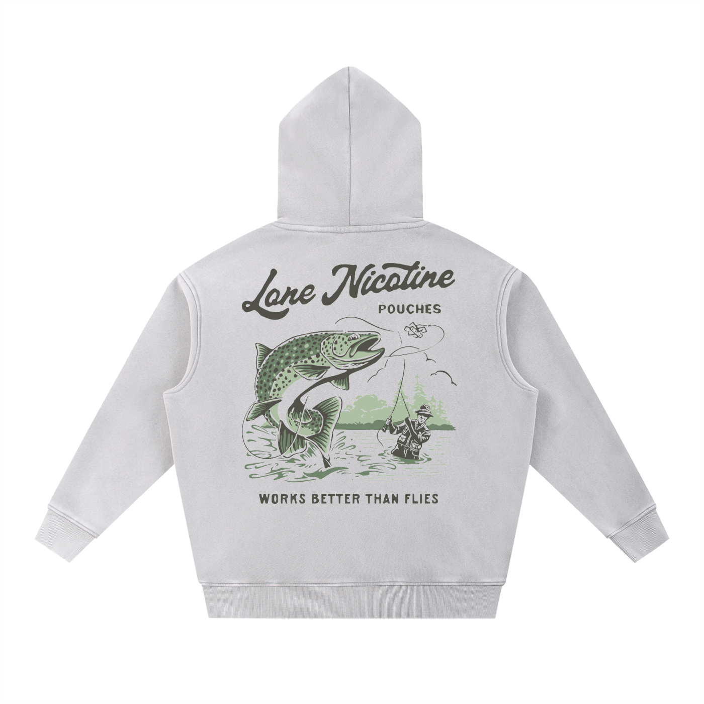 Lone Fly-Fishing Washed Oversize Hoodie