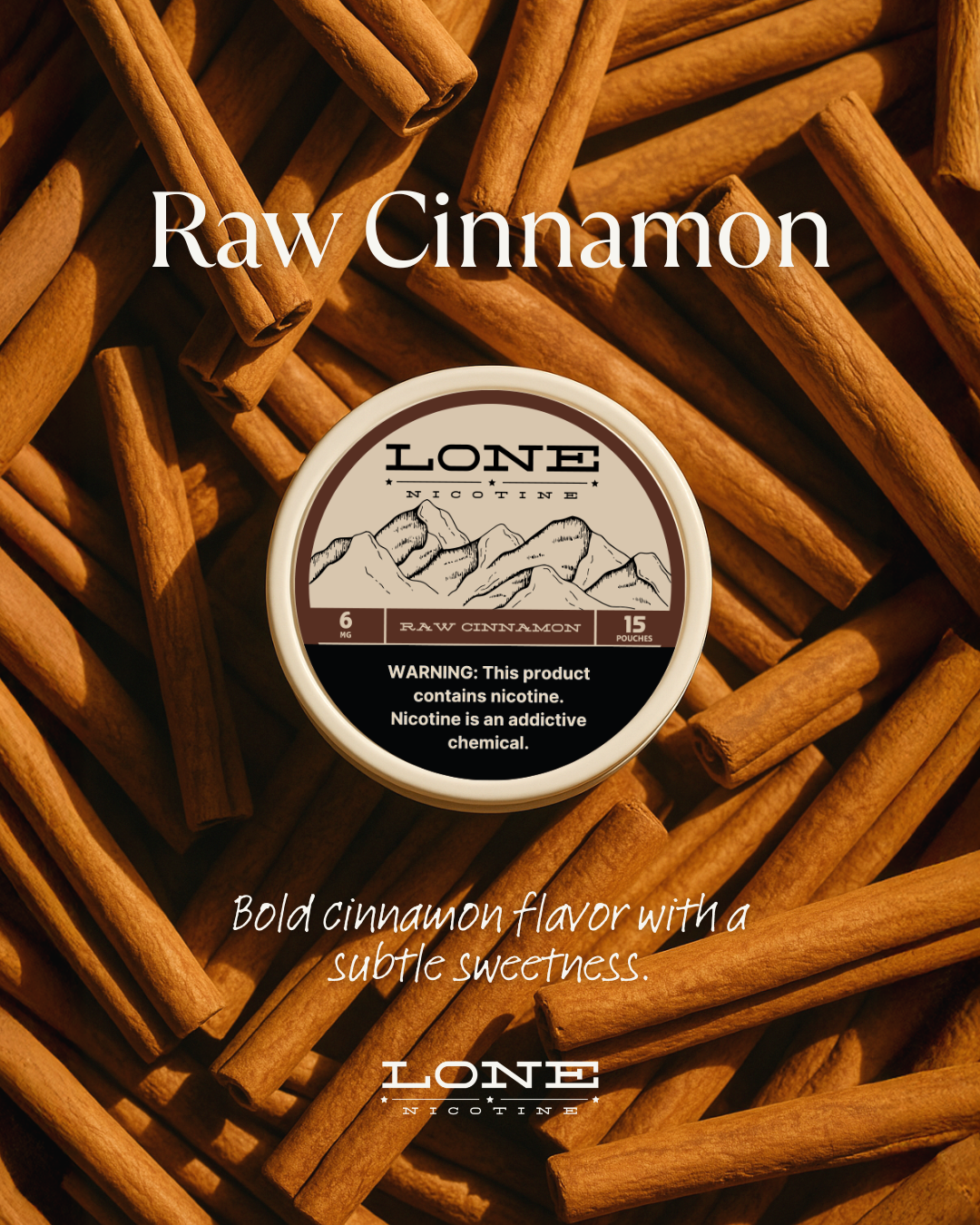 Lone Pouches - Raw Cinnamon - 5 Pack