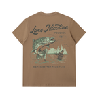 Lone fishing Heavyweight Cotton T-Shirt