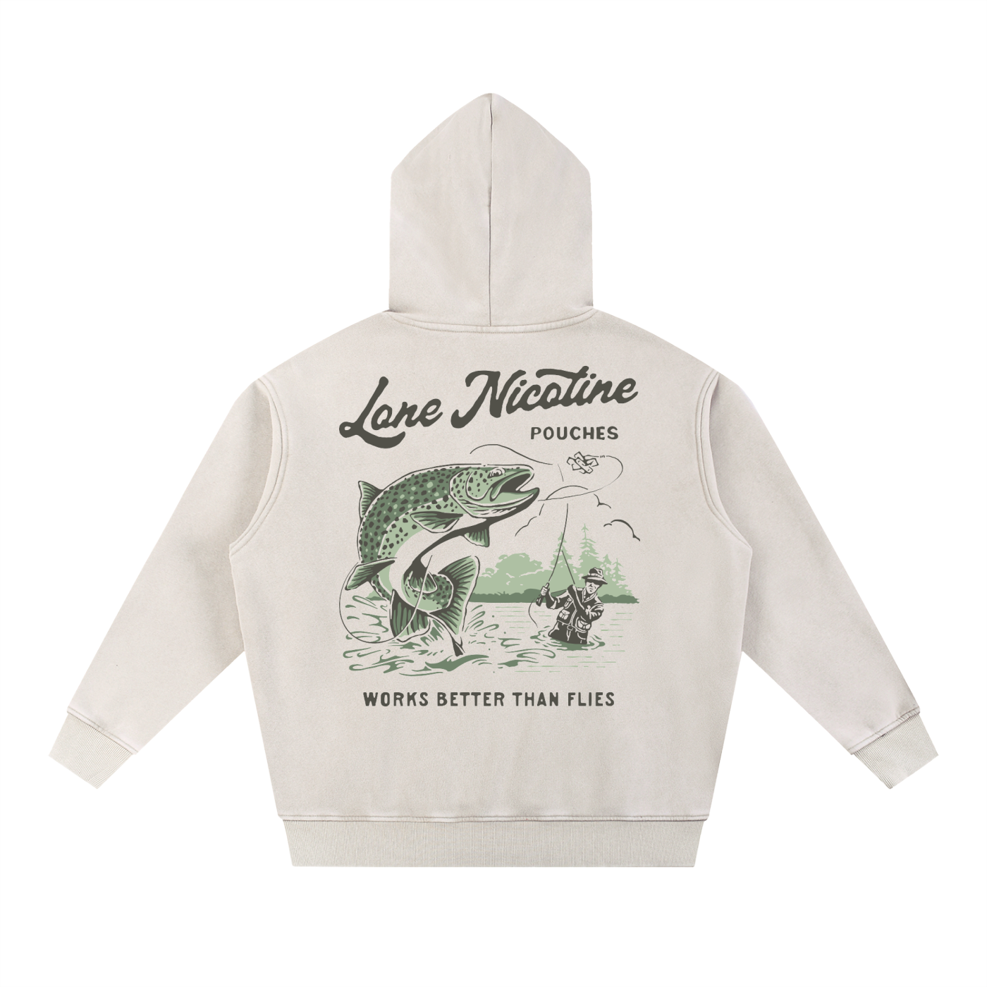 Lone Fly-Fishing Washed Oversize Hoodie
