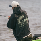 Lone Fly-Fishing Washed Oversize Hoodie
